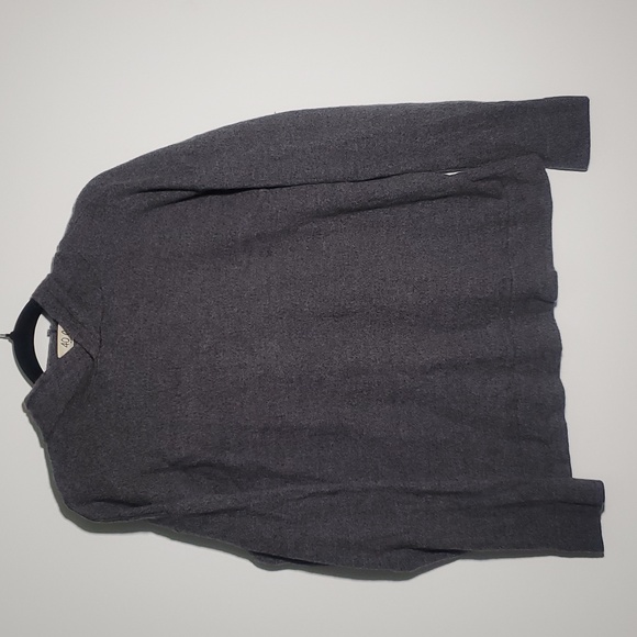 40 Colori Made In Italy 100%Wool Hooded Soft Dark Gray Sweater Long Sleeves Sz M